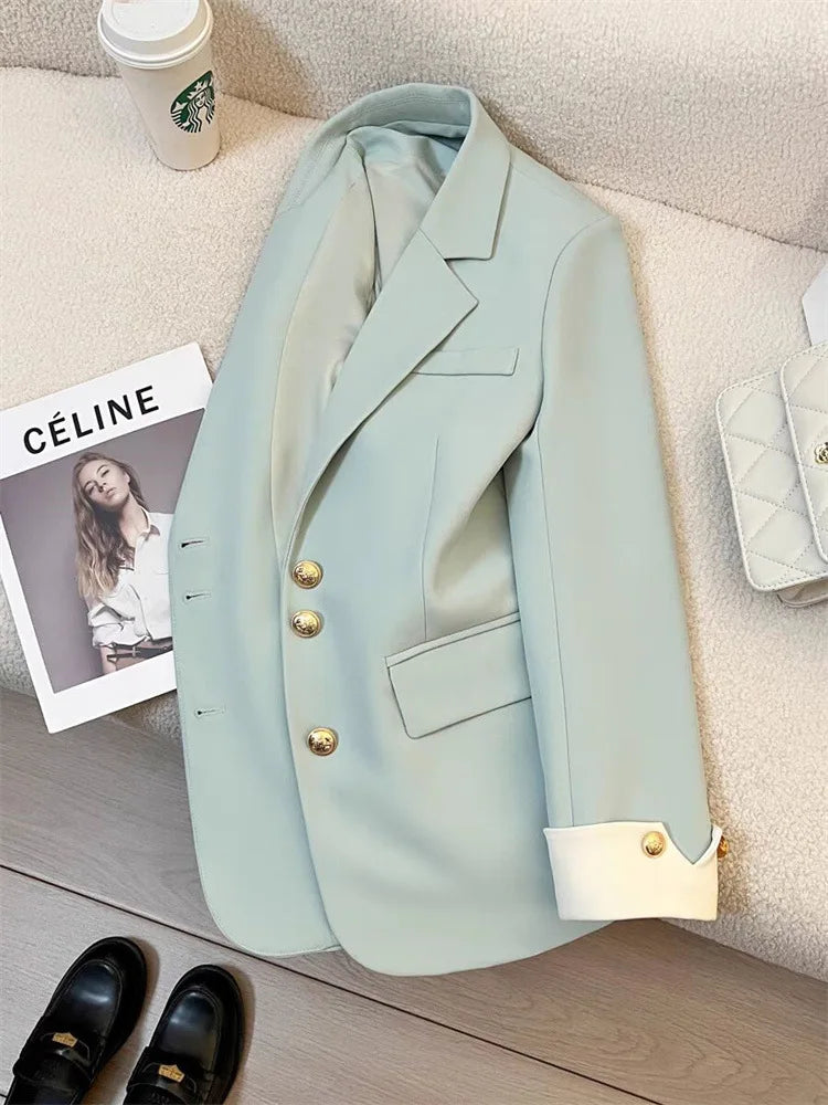 Chic Single-Breasted Office Blazer