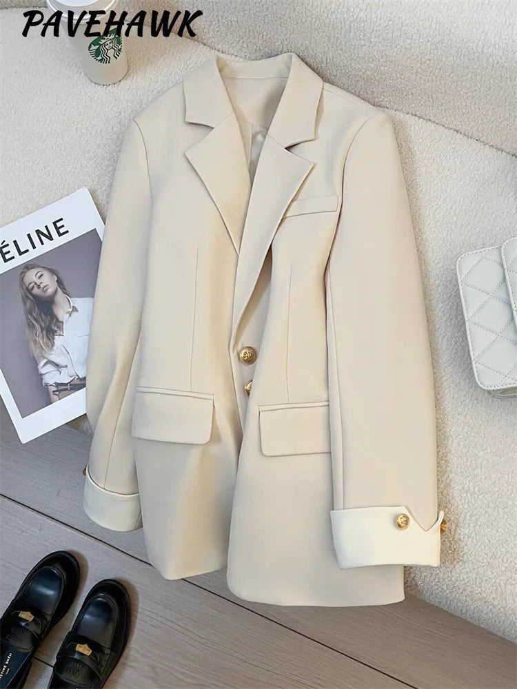 Chic Single-Breasted Office Blazer