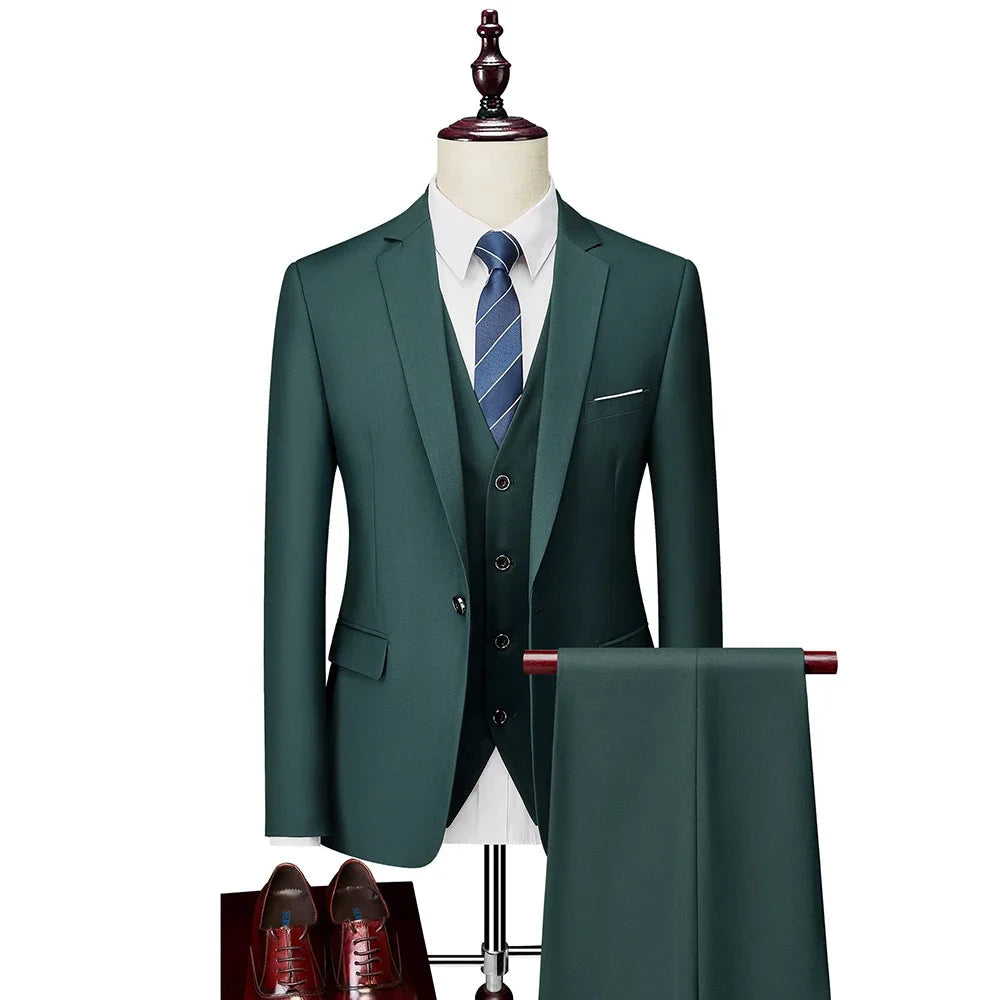 Men's Formal Three-Piece Suit