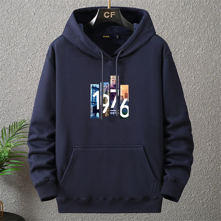 Men's Plus-Size Fleece Hoodie