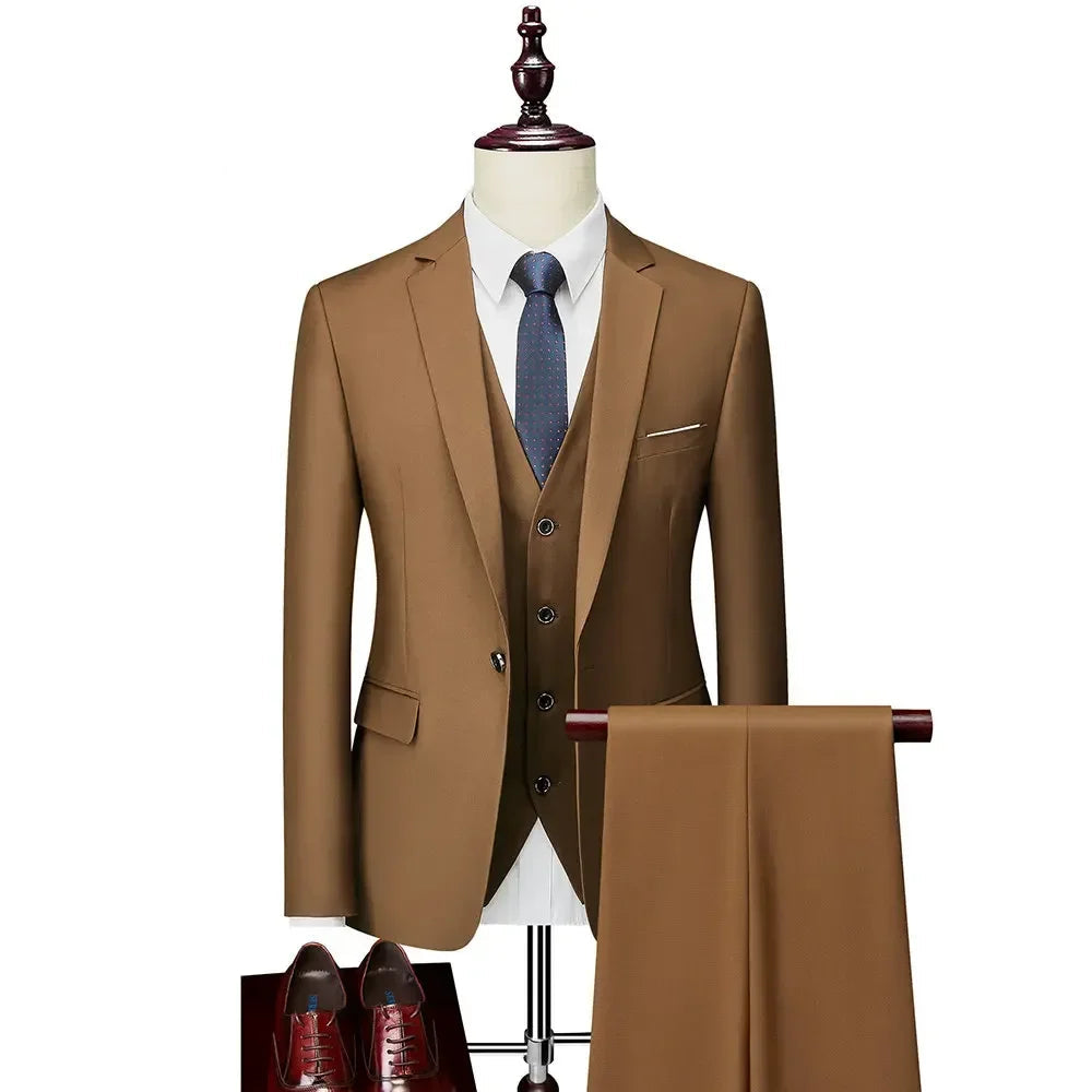 Men's Formal Three-Piece Suit