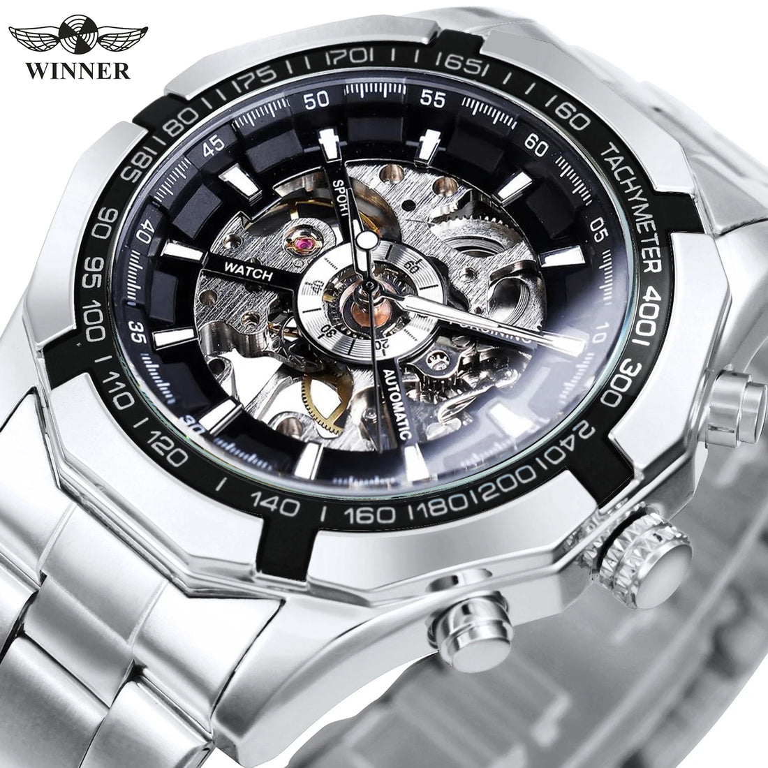 Winner Classic Skeleton Mechanical Watch