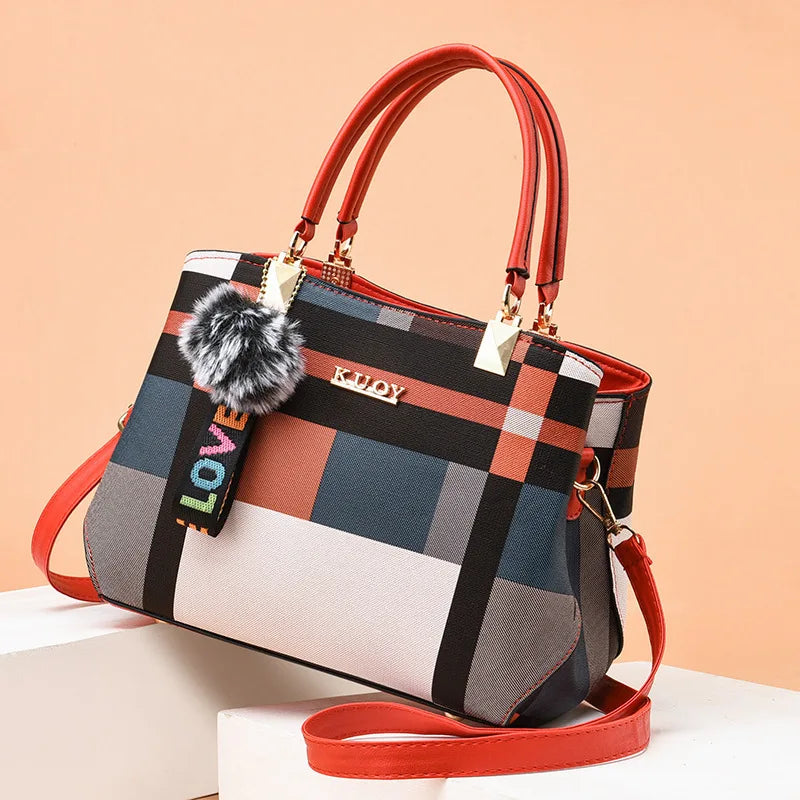 Elegant PU Leather Crossbody & Tote Bag